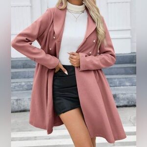 Elegant Double-Breasted Coat NWOT